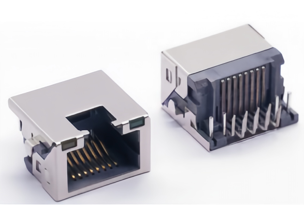 RJ45 Socket : H9.9mm ,Recessed depth 3.0 mm,L=18.64mm,With LED lights